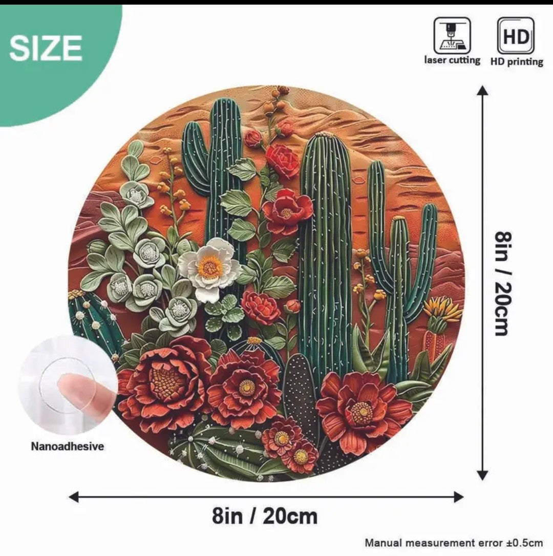 Desert Cactus Scene Wall Art