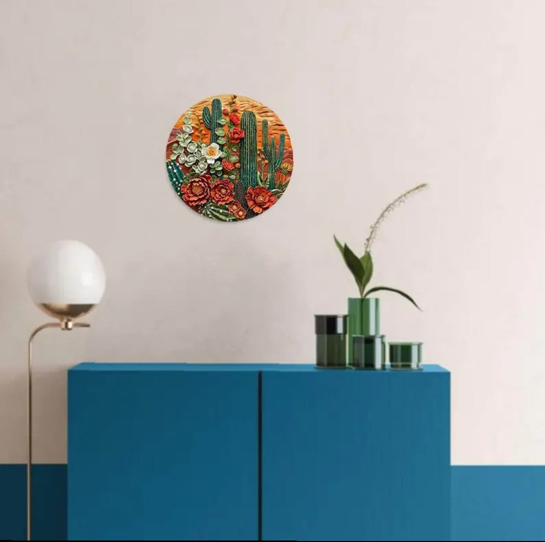 Desert Cactus Scene Wall Art