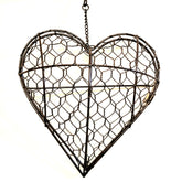 Heart Shape Wreath Kit, wire frame for plants, stylish decor.